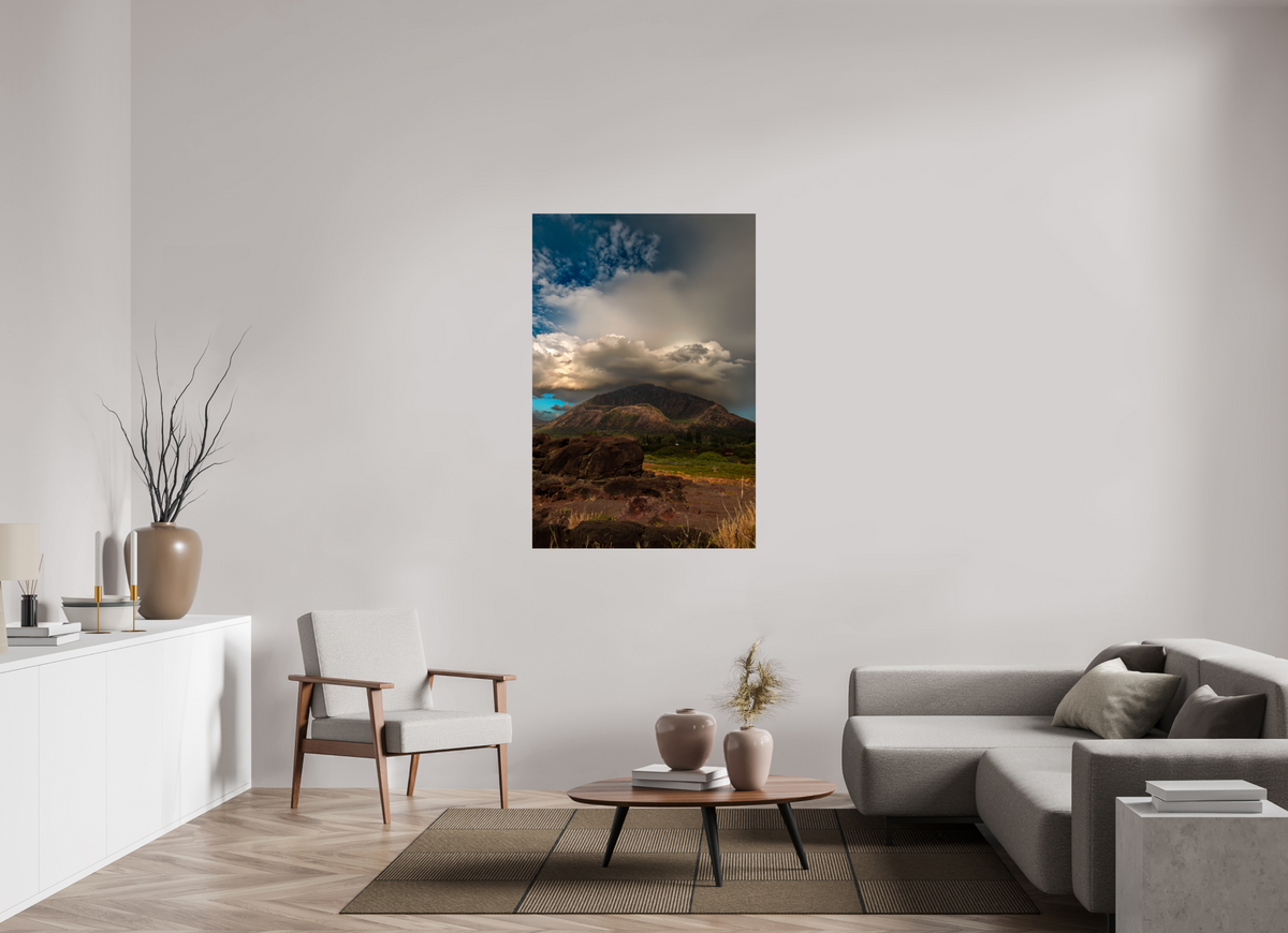 36 x 54″, Portrait Photo Print Fiji Crystal Pearl Volcanic Horizon