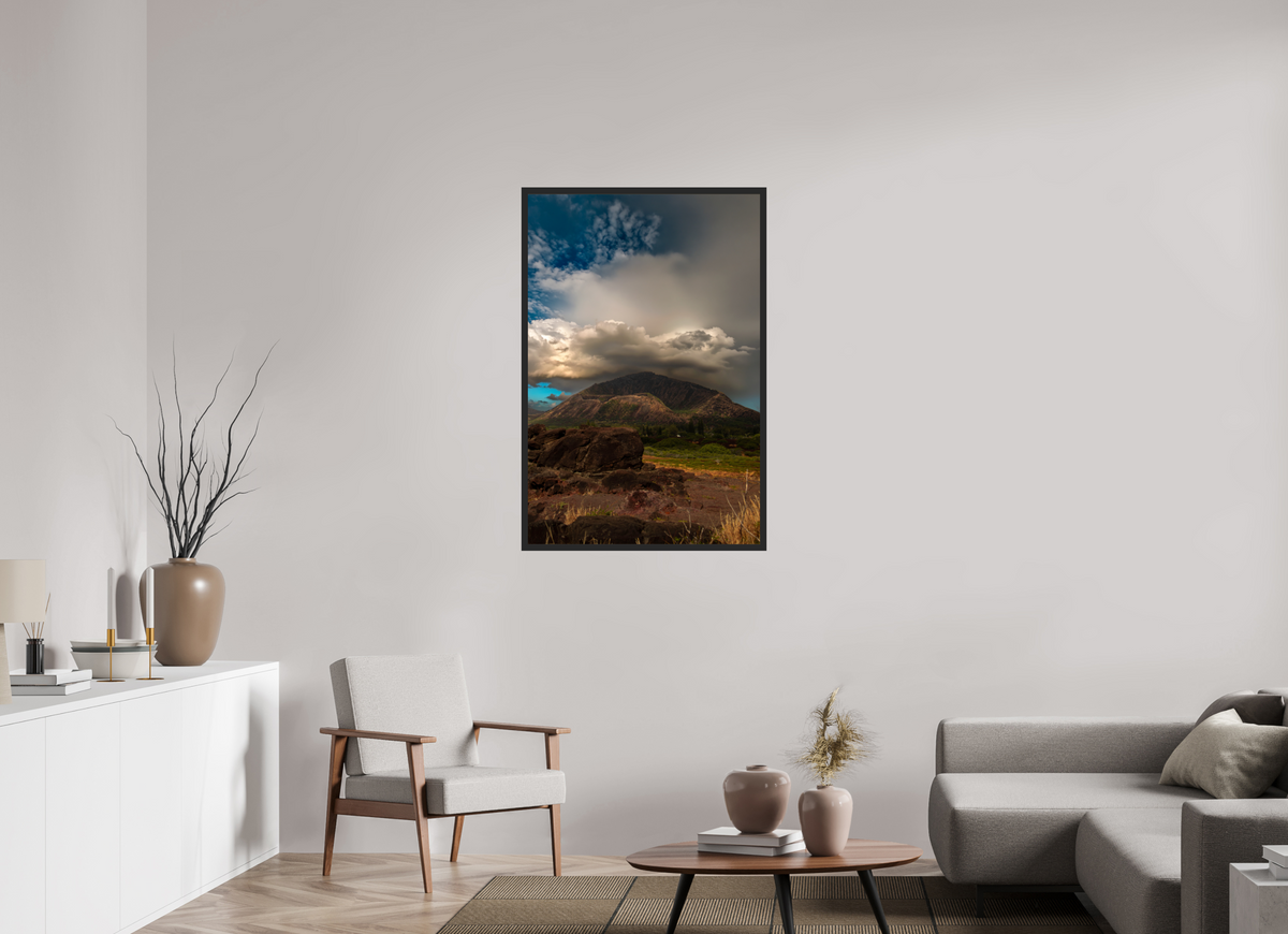 30 x 45″, Portrait Gallery Frame Matte Black Volcanic Horizon