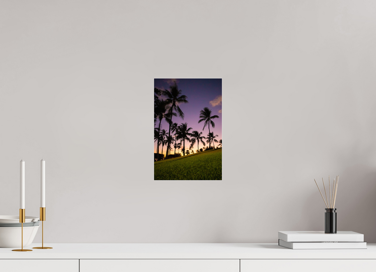 8 x 12″, Portrait Acrylic Gallery Twilight Palms