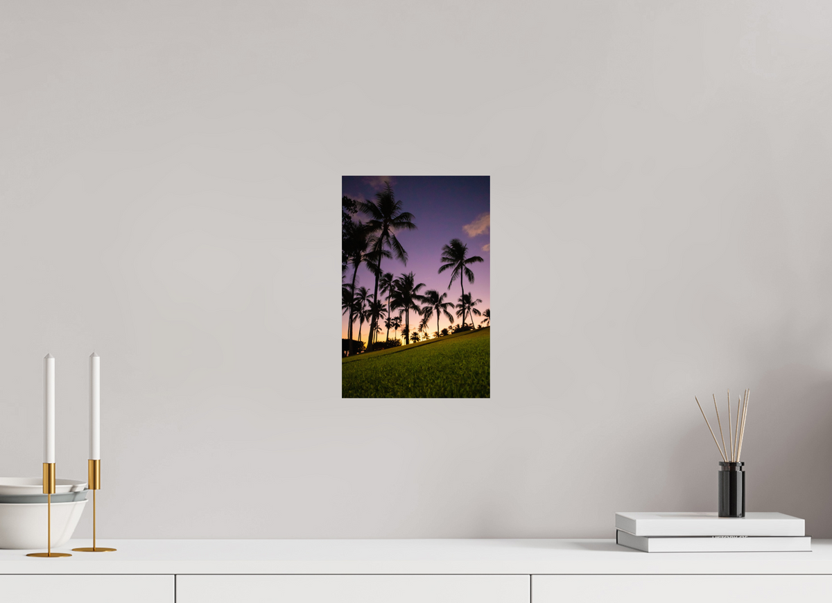 8 x 12″, Portrait Photo Print Fiji Crystal Pearl Twilight Palms