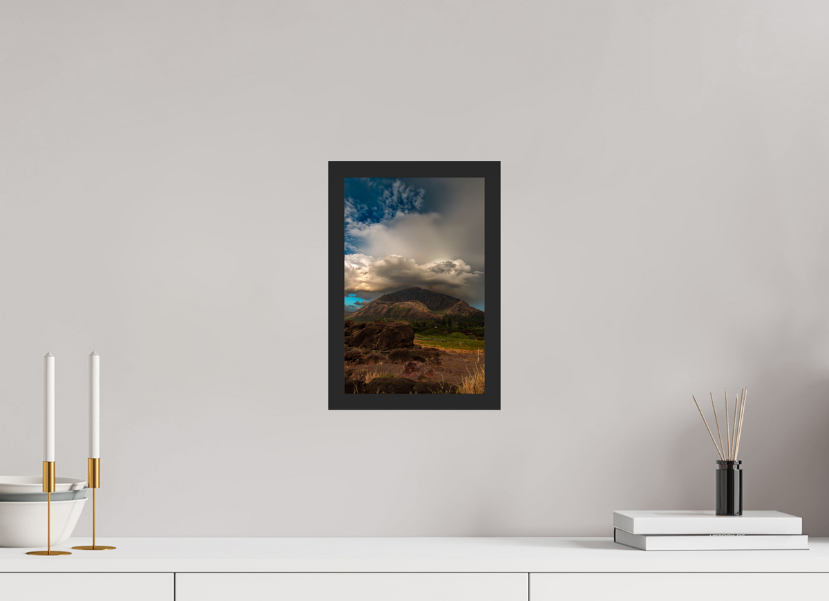 8 x 12″, Portrait Gallery Frame Matte Black Volcanic Horizon