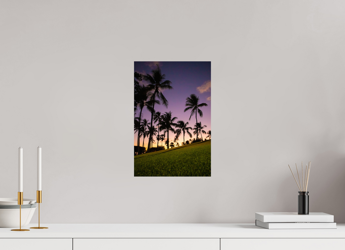10 x 15″, Portrait Photo Print Fiji Crystal Pearl Twilight Palms