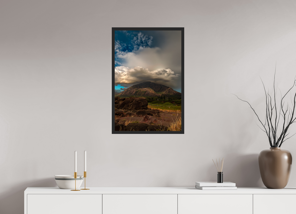 20 x 30″, Portrait Gallery Frame Matte Black Volcanic Horizon