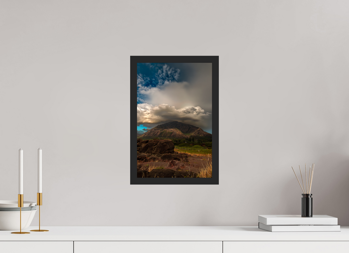 10 x 15″, Portrait Gallery Frame Matte Black Volcanic Horizon